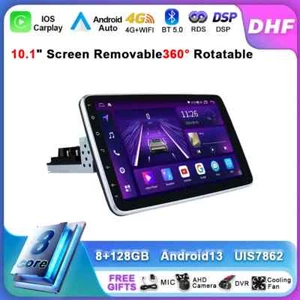 Universal 360° Rotatable Multimedia Video Player  Car Radio Android Auto Screen - Picture 1 of 30