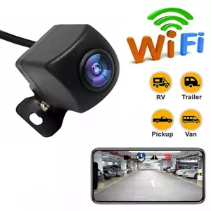 WiFi Wireless Car RearView Camera Backup Reverse Cam For ISO Android NightVision - Picture 1 of 11