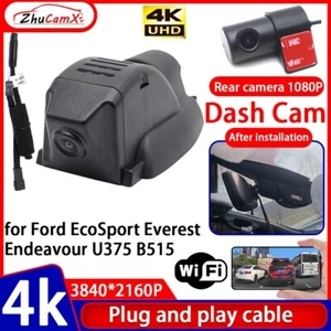 4K 2160P Wifi DVR Dash Cam Camera for Ford EcoSport Everest Endeavour U375 B515 - Picture 1 of 20