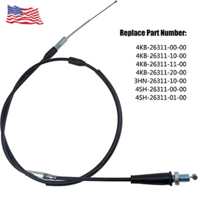 Throttle Cable For Yamaha YFM250 YFM350 YFM400 Warrior Wolverine Kodiak Big Bear - Image 1 of 4