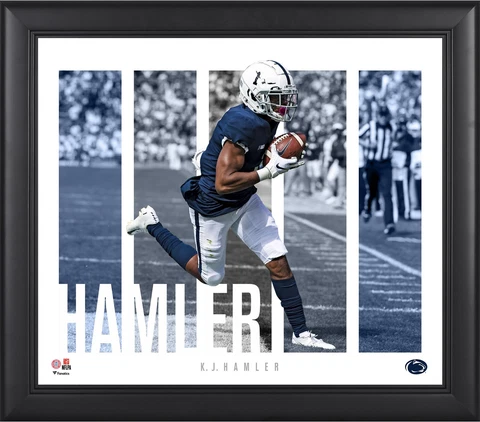 K.J. Hamler Penn State Nittany Lions Framed 15x17 Player Panel Collage Cover