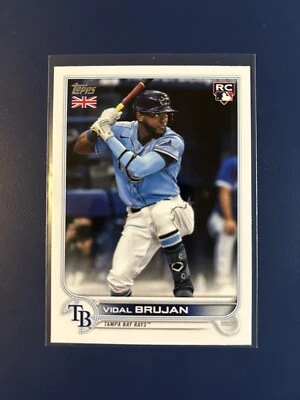 2022 Topps UK Edition Vidal Brujan  Rookie 197 Tampa Bay Rays - Image 1 of 2