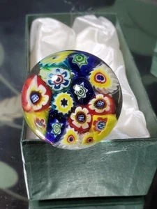 Vintage mundgeblasener Millefiori Weinstopfen MIB Burano - Venezia Italien *SÜSS* - Bild 1 von 6