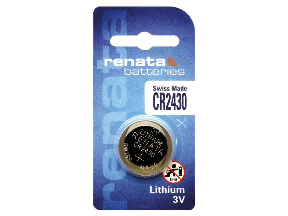 Renata CR2430 3V Pila Batteria Cell Coin replace CR BR DL ECR KCR LM ML 2430