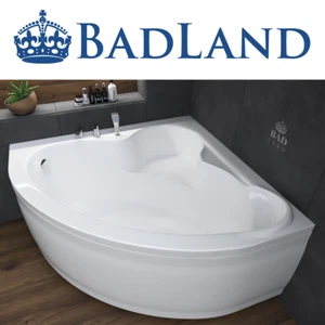 Eckbadewanne Eck Wanne 120x120 130x130 140x140 Schürze ! Ablauf ! Füße ! GRATIS! - Bild 1 von 23