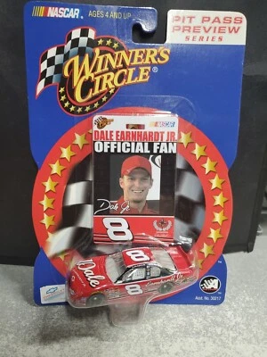Nascar Winner Circle 2002 Dale Earnhardt Jr 8 Pit Pass Preview cartão oficial de fã - Imagem 1 de 4