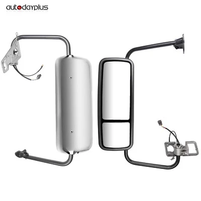 Chrome Truck Mirror For 2004-2018 Freightliner Century/Columbia LH+RH Side Foto 1 de 4