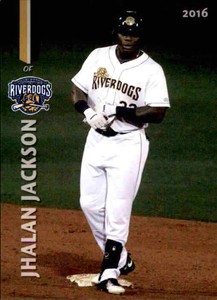 2016 Charleston RiverDogs Grandstand 19 Jhalan Jackson Winter Haven Florida Card