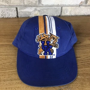 Vintage 90s University Of Kentucky Wildcats Annco Snapback Hat Cap Stripe Plain - Picture 1 of 9
