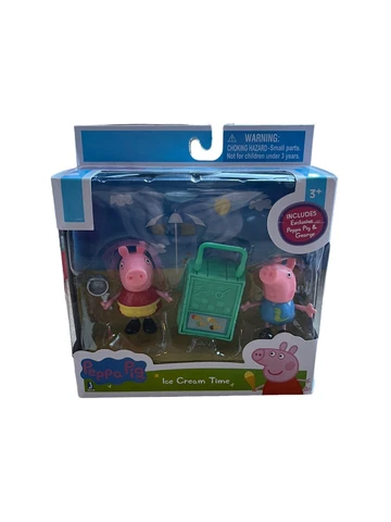 Peppa Pip Peppa and George Ice Cream Time Figures Pack New In Box Cover
