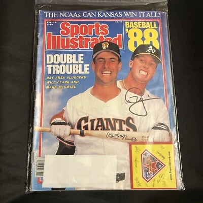 🤩 Mark McGwire Signed 1988 Baseball Sports Illustrated With COA As Pictures ⚾️ - Image 1 of 4