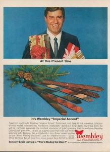 1963 Wembley Krawatten Weihnachtsgeschenke Jerry Lewis Who's Minding The Store Druckanzeige - Bild 1 von 1