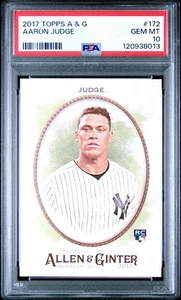 2017 Topps Allen & Ginter Aaron Judge RC #172 PSA 10 - Bild 1 von 2