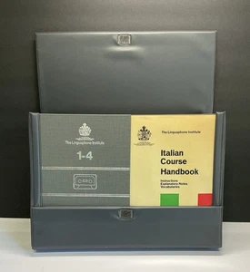 Italian Course Handbook Set - Linguaphone Institute 1979 HC/DJ Used - Picture 1 of 20