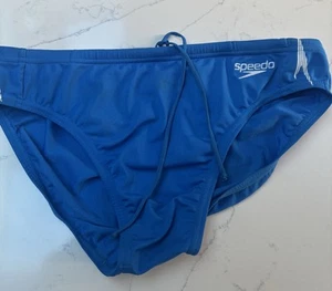 Hombre Niño Vintage Speedo Azul Retro 32-34” 🩲Natación Gimnasio Sol 🌞Speedo - Imagen 1 de 3