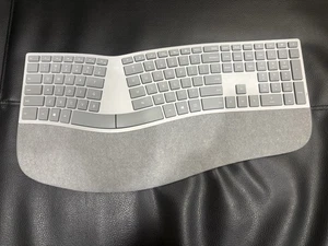 Microsoft Surface Wireless Ergonomic Bluetooth Grey Keyboard - Model 1786 - Picture 1 of 4