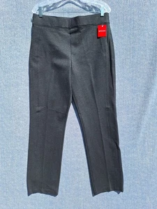 NWT SPANX Womens Ponte Pants XL Charcoal Heather Gray Slim Straight - Picture 1 of 10