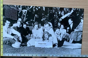 Laurn Bacall & Humphrey Bogart With Friends Garden Party 2 Pg. Book Photograph - Picture 1 of 1