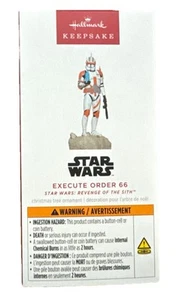 2025 Star Wars: Revenge Of The Sith Executive Order 66 Ornament With Light/Sound - Picture 1 of 2