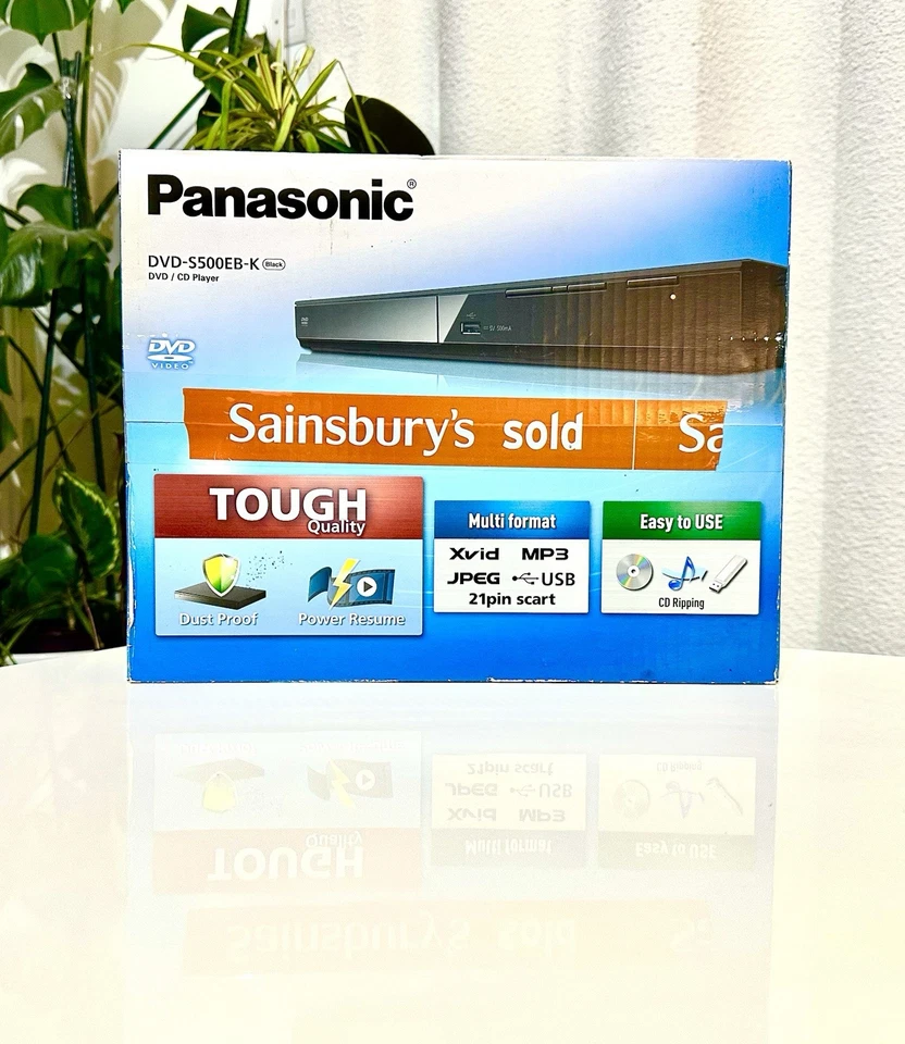 Panasonic DVD-S500EB-K Black Premium HDMI Bundle Brand New Factory Sealed - Image 1 of 4