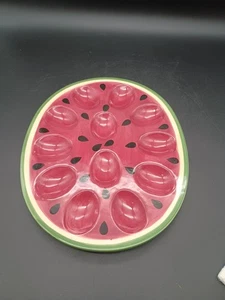 Nantucket Home Wassermelone Thema Teufel Eierplatte Picknick Sommer - Bild 1 von 4