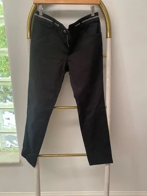 Pantalones de mezclilla Givenchy Paris negros ajustados elásticos con cremallera integral hechos en Italia talla 40 Foto 1 de 4