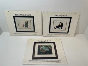 Lot Of 3 Disney The Jungle Book Laminated Cel/sericel/maquette Promo Binder Page - Picture 1 of 8
