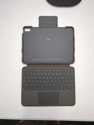 罗技 - 对开式触摸键盘外壳 带触控板 适用于 iPad Air 11 英寸 =阅读= — 第 1/4 张图片