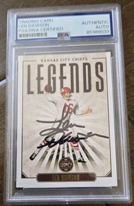 2020 PANINI SIGNED CARD LEN DAWSON CHIEFS SUPER BOWL IV PURDUE HOF # 113 PSA DNA - Picture 1 of 2