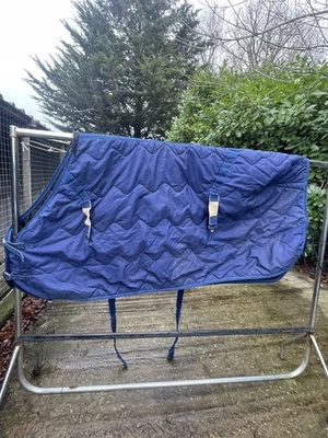 6’0ft Navy Medium Weight Stable Rug #6026 - Image 1 of 4