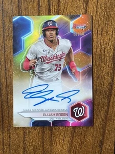 2023 Bowman's Best ELIJAH GREEN Prospect Gold rifrattore /50 Auto #B23-EG - Foto 1 di 4