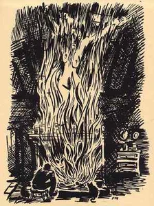 Frans MASEREEL - Les FLAMMES - Die FLAMMEN 1947 - Picture 1 of 1