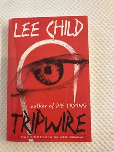 UNCORRECTED PROOF TRIPWIRE, Lee Child, SIGNED 3rd book Rare - Picture 1 of 7