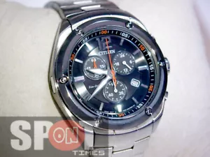 Citizen Eco-Drive Chronograph Edelstahl Herrenuhr AT0980-63E - Bild 1 von 4