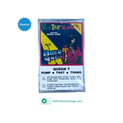Queen T feat. Crystal Blake Pump That Thang Cassette Tape 1990 Street Rap SEALED - Image 1 of 3