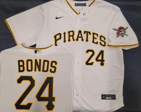30315 Nike PITTSBURGH PIRATES Bonds McCutchen Clemente SEWN Baseball JERSEY WHT Cover