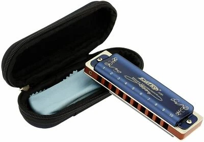 EASTTOP 10 Holes Diatonic Blues Harmonica Professional Standard Harmonicas Gift - image 1 of 4
