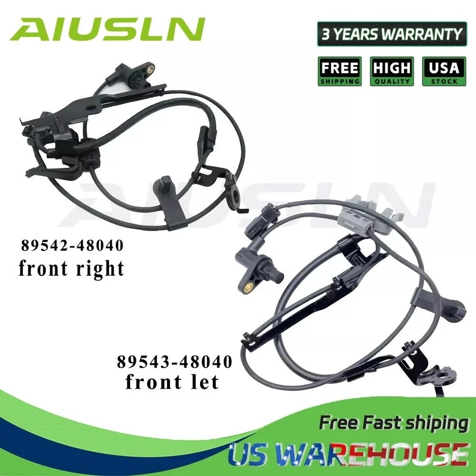 For Toyota Highlander 2008-2013 ABS Wheel speed sensor Front-Right/Left OEM 2PCS Foto 1 de 4