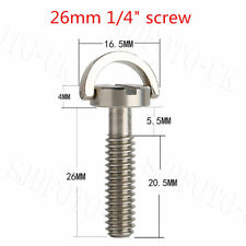 Extra Long 26mm Shank 1/4 Captive Screw with D-Ring for Camera Tripod Gage Plate