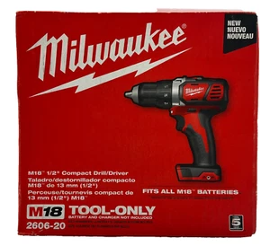 Milwaukee 2606-20 M18 18V Lithium-Ion Cordless 1/2 in. Drill Driver (Tool-Only) - Picture 1 of 6
