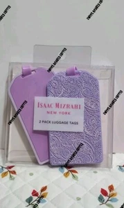 Isacc Mizrahi Newyork 2pack Luggage Tags - Picture 1 of 2