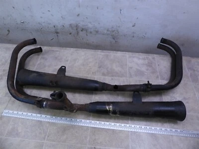 1993 Kawasaki KZ550 F K434-1) exhaust headers mufflers pipes assembly #2 - Image 1 of 4