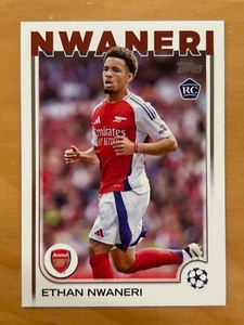 2024-25 Topps UEFA Club Competitions Soccer #158 Ethan Nwaneri Arsenal RC - Bild 1 von 2