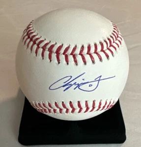 Chipper Jones Signed OML Baseball And Display Case Atlanta Braves (Fanatics) - Picture 1 of 4