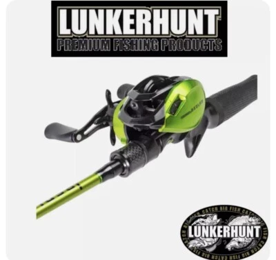 Lunkerhunt Bedlam Baitcast Fishing Combo BCCOMBED01- Right Handed Reel 7'0" Rod - Image 1 of 4