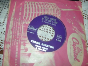 FRANK SINATRA " YOU'LL ALWAYS BE THE ONE I LOVE " ITALY'60 - Picture 1 of 1