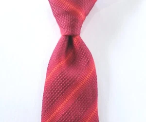 THOMAS PINK Bold Red & Orange Fox Print 100% Silk Tie 3 1/2" x 58 1/2" - Picture 1 of 7