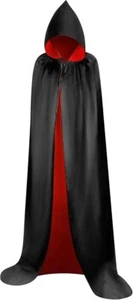 Myir JUN schwarz rot Cape für Erwachsene Kinder, Unisex Umhang Morgenmantel Kapuze Gr. Small - Bild 1 von 3