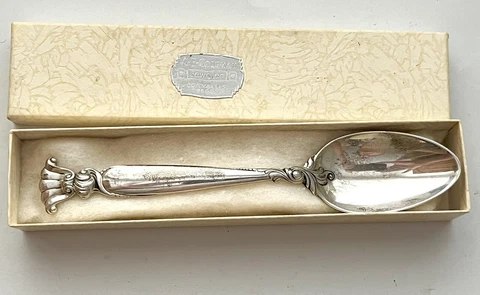 Wallace Romance of the Sea Sterling Silver Serving Spoon 7” No Monogram 38 grams Cover