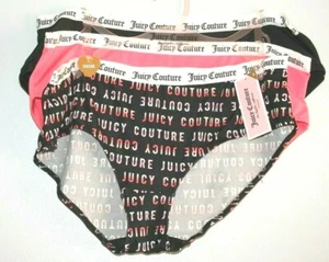 JUICY COUTURE INTIMATES UNDERWEAR PANTIES 3 PACKS WOMEN 1X CHEEKIE - Picture 1 of 5